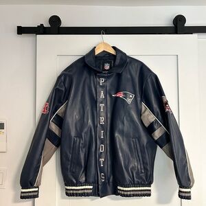 NFL Patriots Leather Jacket